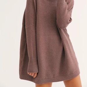 Free people sweater tunic nutmeg/ purple